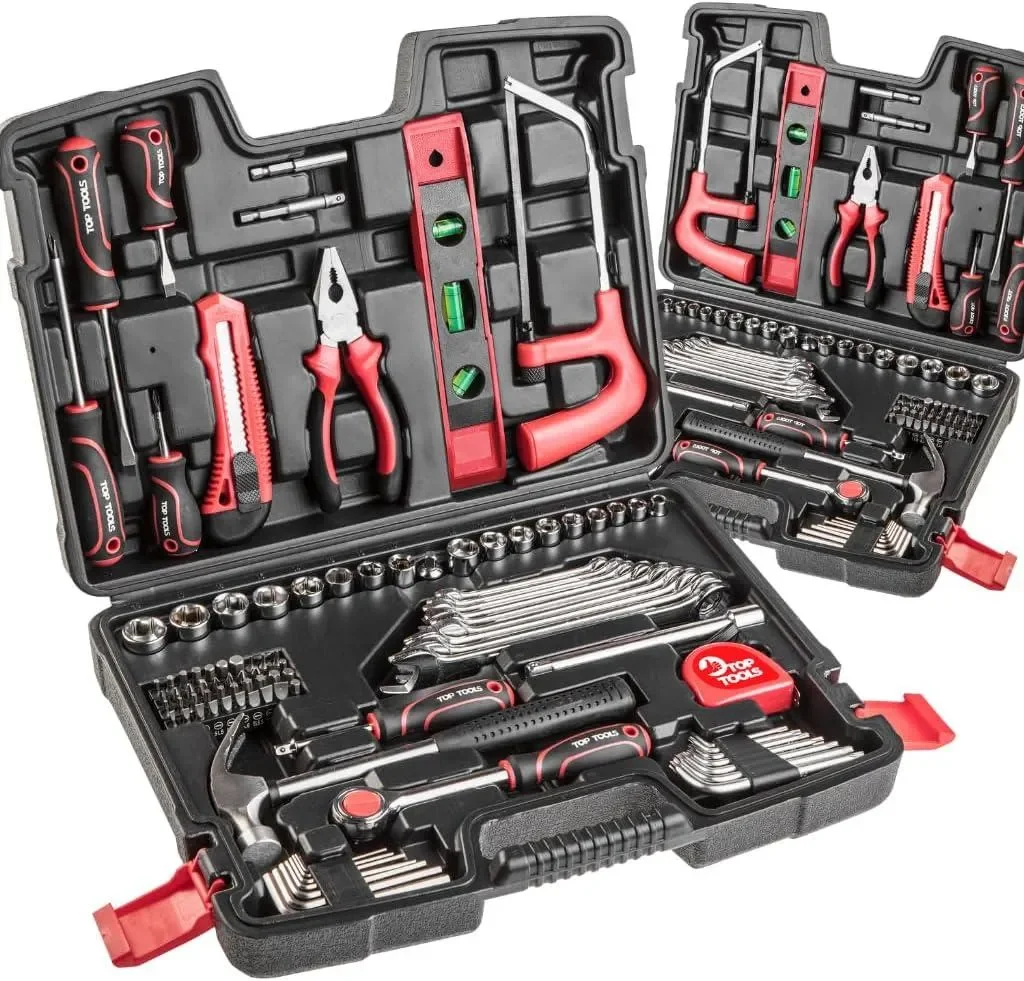 Top Tools Werkzeugset 100tlg Steckschlüssel 3/8 Zoll Ratsche